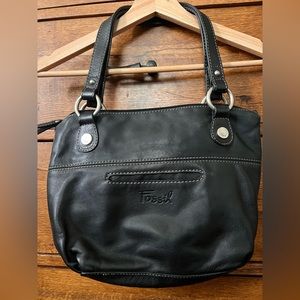 Fossil classic black leather purse